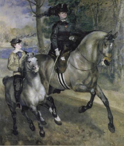 Pierre-Auguste Renoir Ride in the Bois de Boulogne (Madame Henriette Darras)